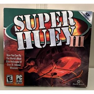 DVD Super Huey III PC CD-ROM Software XP COMPATIBLE Aviation Aircraft
